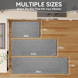 Kitchen Mats for Floor, Non Slip Kitchen Rugs, 17x30 Grey