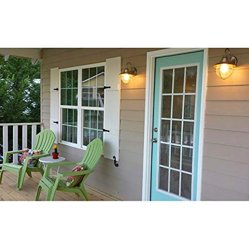 Builders Edge 12 in. W x 43 in. H Builders Edge, Standard Three Board Spaced, Board-n-Batten Shutters, Includes Matching Installation Spikes (Per Pair), 009 - Federal Brown