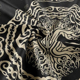 Hajmsug Vikings Tapestry,Black and White Tree Bird of Wisdom Celtic Rune Ancient Rune Totem Norse Mythology Medieval Viking Wall Art,Aesthetic Mythology Tapestry for Bedroom Living Room,40X30 Inch.