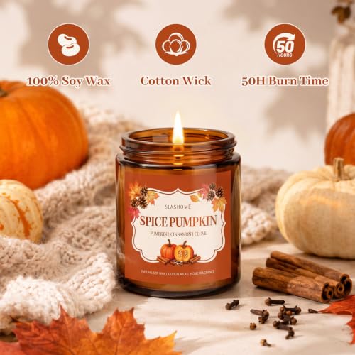 SLASHOME Hot Cocoa Soy Candle 7oz, Chocolate Coffee Scented Gift