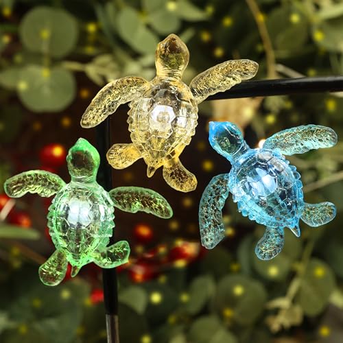 Sea Turtle String Lights 10FT 30 LED, Turtle Fairy Lights USB or Battery Operated with Remote, Ocean Beach Nautical Decor Lights for Bedroom, Kids Room, Coastal Party Decoration