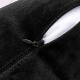 NiNi ALL Throw Pillow Covers 18x18 Inch, Pack of 2 - Black Velvet Decorative Cases for Outdoor Garden Farmhouse Cushion Caes Modern HomeDecor for Sofa Bed Chair