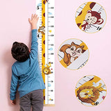 Baby Height Growth Chart, Canvas Height Chart for Kids Baby Child Toddler Boys Girls, Wood Growth Chart for Wall Room Nursery Decor, Hangable and Removable Waterproof Measuring Wall Ruler for Bathroom