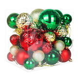 Annecy Christmas Tree Ornaments - 36 PCS Shatterproof Christmas Ball Ornaments Set for Holiday, Wreath & Party Decorations (Multi-Size, Red, Green, Gold)