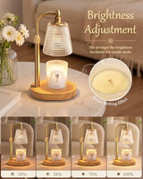 Candle Warmer Lamp with Timer, Birthday Gifts for Women Home Decor,Clear