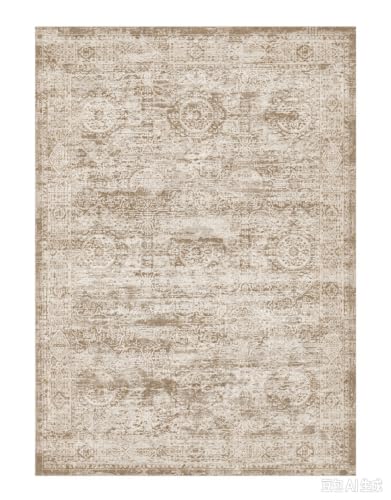 Kitchen Rugs Sets of 3,Washable Non-Slip Kitchen Mats for Hardwood Floor, Boho Farmhouse Kitchen Runner Rug for Sink,Entryway & Hallway & Bathroom (Beige Brown, 2x3+2x4+2x5)
