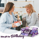 60th Birthday Gifts for Women, 60 Year Old Birthday Gifts for Women, Gifts for 60 Year Old Woman, Happy 60th Birthday Decorations,1966 Birthday Gift for Mom, Grandma - 60 Bday Blanket 60”x50”