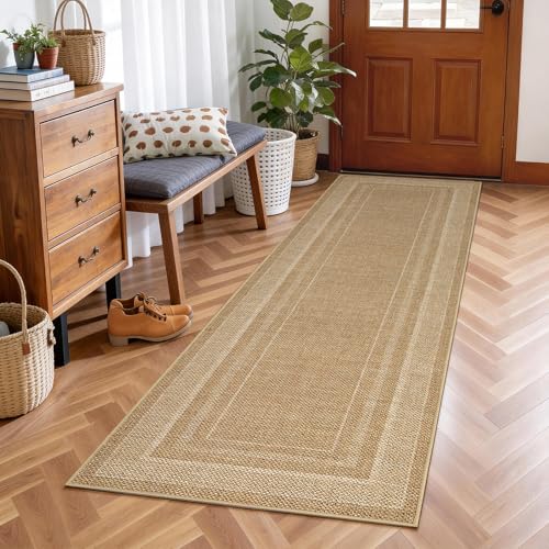 GarveeHome 2x6 Runner Rug for Hallway Modern Solid Washable Kitchen Rugs