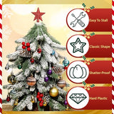 Hanaive 3 Pcs Mini Christmas Tree Topper Small Star Christmas Treetop Ornaments for Mini Tree Holiday Decorative Star for Xmas Home Decor(2.36 Inch,Glitter Red)