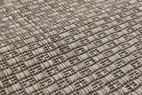 Unique Loom Collection Casual Transitional Solid Heathered Indoor/Outdoor Flatweave Area Rug (2' x 6' 1" Runner, Beige/Ivory)