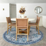 Washable 6ft Circle Round Rug, 6x6 Non-Slip Soft Circular Area Rug