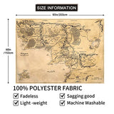 IMZEUSYEP Middle Retro Earth Map Tapestry Wall Hanging Decorative Wall Tapestries Wall Art Decoration Tapestries Home Decor For Dormitory Living Room 80x60 Inch