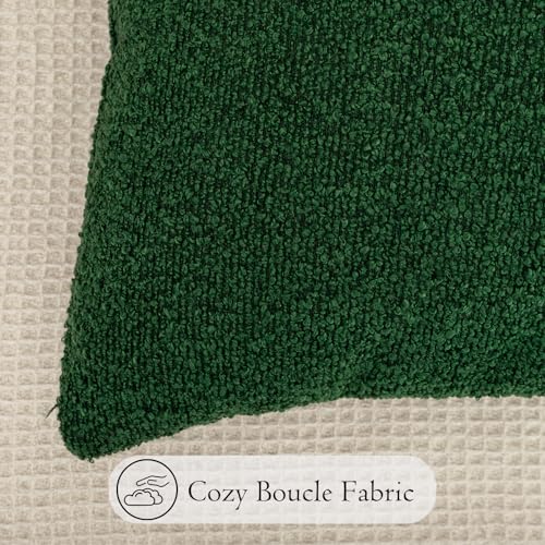 Boucle Lumbar Pillow Cover 14x36 inch Forest Elf