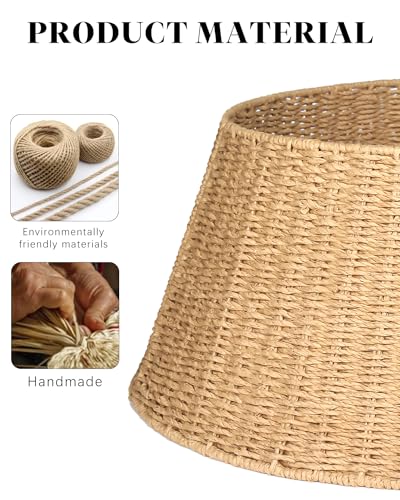 Rustic Farmhouse Christmas Tree Collar - Holiday Decorations - Natural Woven Wicker Tree Base Cover, Basket Ring for Artificial Trees, Stable & Odorless