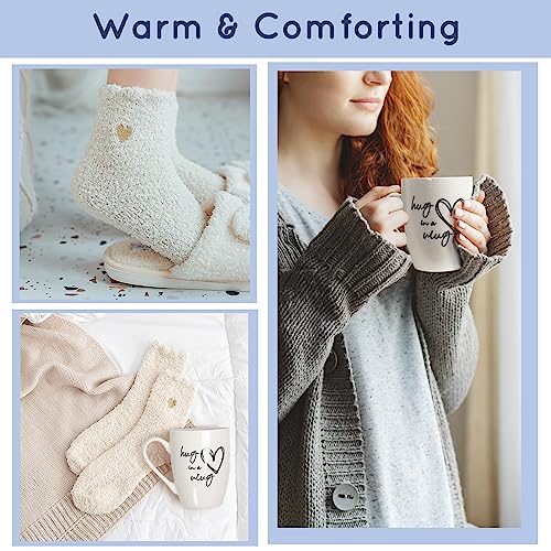 PuGez Sympathy Gift Baskets, Condolences Gifts for Bereavement Grief - Sorry for Your Loss of Loved One/Mom/Dad/Husband, Thinking of You Box, Grieving Care Package for Women Men Friends(Ivory Pillow)