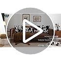 Pack of 2 Luxury Faux Fur Throw Pillow Covers Cowhide Decorative Soft Fluffy Plush Couch Throws Brindle Cushion Covers for Couch Living Room Sofa Bedroom 18x18 Inch