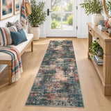 Abstract Washable 2x6 Hallway Runner Rug Non Slip Kitchen Runner