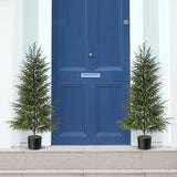 Artificial Norfolk Pine Tree - 4ft (48") Faux Christmas Tree Fake Potted Plants for Indoor Outdoor Home Front Porch Christmas Decor