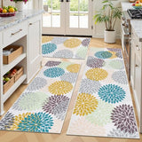 Kitchen Rugs Set 3 Piece, Non Slip Washable Kitchen Mats for Floor