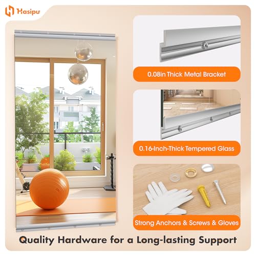 Hasipu 71" x 24" Led Mirror Full Length Home Gym Mirror 55"x21"(Each)-2 PCS