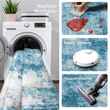 Kitchen Runner Rug 2x12 Runners Rug for Hallways Non-Slip,Long Abstract Rug Runners,Stain Resistant Soft Washable 12 ft Runner Rugs,Ultra-Thin Carpet for Entryway,Dining,Laundry Room