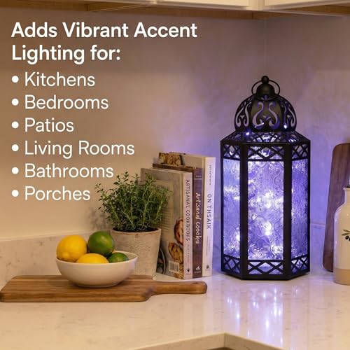 Vela Lanterns Decorative Indoor Fairy Light Candle Holder, Clear, L