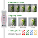 Grow Lights for Indoor Plants, 153 LED Full Spectrum Plant Grow Light Floor Standing, Height Adjustable 24-68 in,4/8/12/16H Timer,3 Lighting Modes,5 Brightness for Growing Large Tall Plants