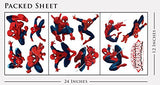 Spiderman Sticker Pack for Kids Room Wall Decor | Peel and Stick Wall Decal for Ultimate Spider-man Party Decoration by Dekosh