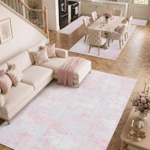 2x3 Area Rug Washable Abstract: Non Slip Throw Rugs for Entryway