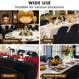 Fixwal 36 Pcs Black Folding Chair Cover, Spandex Stretch Covers Ideal for Wedding, Party, Dining, Business Meeting, Banquet, Universal Fitted Washable Slipcover