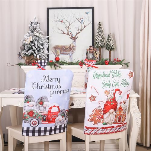 Christmas Chair Christmas Decoration Truck Chair Back Slipcovers New Year 2024 Ornaments for Home Banquet