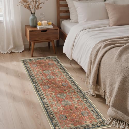 2x6 Washable Runner Rug for Hallway Bathroom Kitchen Laundry Non Slip