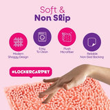 School Locker Decorations Carpet - Locker Rugs for Girls - 100% Microfiber, Shaggy Style Locker Rugs - 11.5" x 17.5" Rectangle Locker Rug with Non Skid Backing - Décor Accessories
