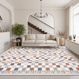GarveeHome 10x13 Area Rug for Large Living Room Modern Colorful Checkered