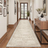 Rugland 2x12 Runner Rug Non Slip, Washable Rug Runners for Hallways, Beige