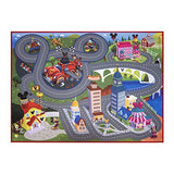 Gertmenian Disney Mickey Mouse Indoor Accent Rug - 3x5 Small, Non-Slip, Ideal for Children in Bedroom, Game Room, Classroom, Nursery, or Play Area - Mickey Mouse Play Mat, 32503