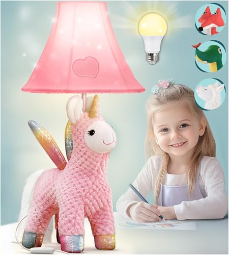 Unicorn Toddler Backpack and Table Lamp for Kids Bedroom - Gift for All Ages