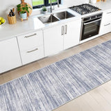2x12 Runner Rug Non Slip,Washable Hallway Runner Rug,Blue