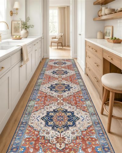 OLANLY 2x10 Washable Runner Rug, Soft Non Slip Carpet for Hallway Kitchen