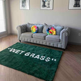 Wet Grass Rug - Green Grass Classic Handmade Flocked Area Rug - Hypebeast Home Decor Carpet - 20 * 32in (50 * 80cm) Indoor Entryway/Bathroom Mat/Sneaker Display Mat - Artistic Premium Floor Mat