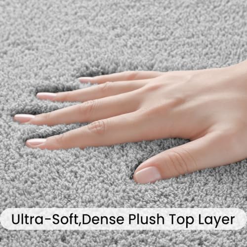 Sour Lemon 4x6 Area Rugs for Living Room Bedroom, Washable Rug Carpet Grey