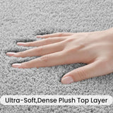 Sour Lemon 4x6 Area Rugs for Living Room Bedroom, Washable Rug Carpet Grey