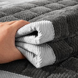 Couch Cover for Dogs Washable,Anti-Slip Back Cat Mat Pet Pad Blanket for Furniture Protector,Fuzzy Pet Sofa Cover for 3 Cushion Couch Sofa Pets Friendly (Dark Gray, 2pc/28"x28"-Arm/Backrest Cover)