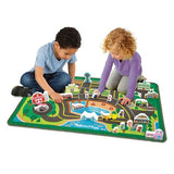 Melissa & Doug PAW Patrol Activity Rug - Adventure Bay (22 Pieces) PAW Patrol Town Mat with Wooden Toys for Ages 3+