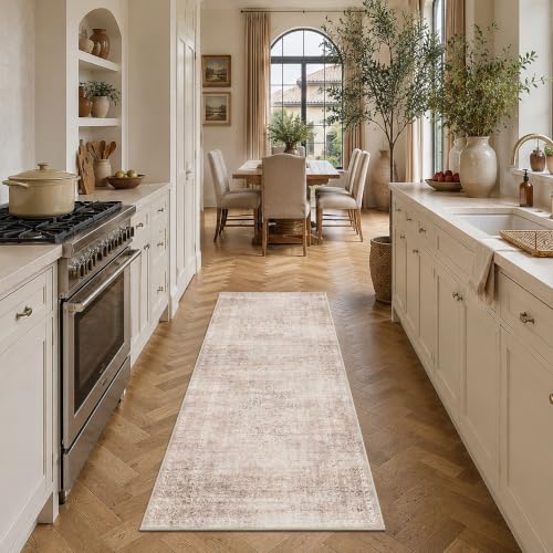 HelloTree 2x6 Vintage Washable Kitchen Runner Rug, Non-Slip Floor Mat