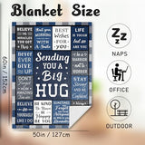 Get Well Gifts for Men After Surgery Blanket 60’’X50’’, Sympathy/Thinking of You/Inspirational/Encouragement/Feel Better/Surgery Recovery Gift for Men, Anniversary Birthday Retirement Present