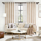 Double Curtain Rod 72 to 144 Inch, HOTOZON 1 Inch Heavy Duty Double Curtain Rods for Windows 60 to 140 Inches(5-11.6 ft), Telescoping Drapery Rod with Simple End Finials, Bronze
