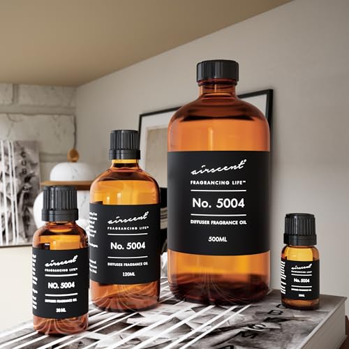 AirScent Fierce-Inspired Diffuser Oil - No. 5004 A and F Perfume Dupe - Premium Fragrance Oil Blend for Ultrasonic and Waterless Diffusers and Crafting - 120 ml, 4 fl oz Glass Bottle with Dropper
