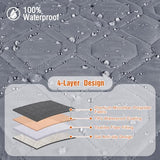 VANSOFY Couch Cover, Waterproof Sofa Covers Washable Slipcover Furniture Protector Couch Seat Covers Non-Slip Couch Cover for Dogs, Pets(Sofa, Dark Gray)