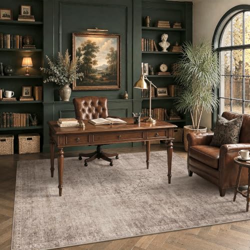 HelloTree 5x7 Vintage Washable Non-Slip Living Room Area Rug